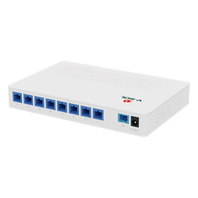 V-SOL Splitter Activo 1x8 para Alimentación de 8 Dispositivos POF, puertos SC/UPC