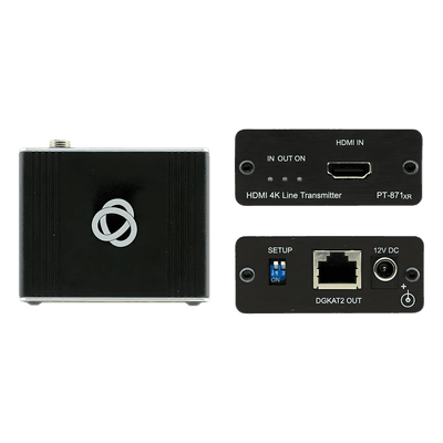 KRAMER Kit Extensor HDMI 2.0 | DGKat™ 2.0 | 4K@60Hz (4:4:4) HDR | HDCP 2.2 | Alcance 60 m (196.9 ft) 4K60 4:4:4 | 70 m (229.7 ft) 4K60 4:2:0 | Alimentación Bidireccional | Compresión de Bajo Nivel | Latencia Cercana a Cero | Audio 32 Canales