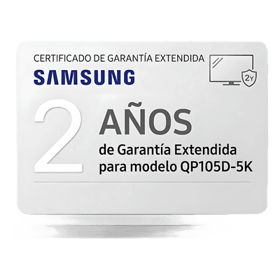 SAMSUNG ELECTRONICS Extension de garantia para pantallas profesionales modelo QP105D-5K