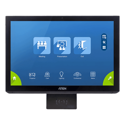 ATEN Panel Táctil 10.1" | Gen. 2 | Capacitivo Multi-Touch | 1280x800 | Procesador Quad-Core | 4GB RAM | 32GB Flash | PoE+ | Sensor de Luz y Proximidad | Diseño de Bisel Estrecho | VESA 75x75 mm