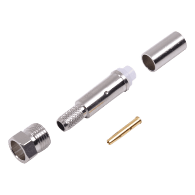RF INDUSTRIES,LTD Conector FME Hembra de Anillo Plegable para Cable RG-58/U, Níquel/ Oro/ Teflón.