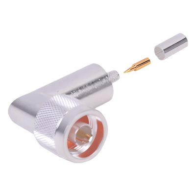 RF INDUSTRIES,LTD Conector N macho en A/R de anillo plegable para cable RG-58/U.
