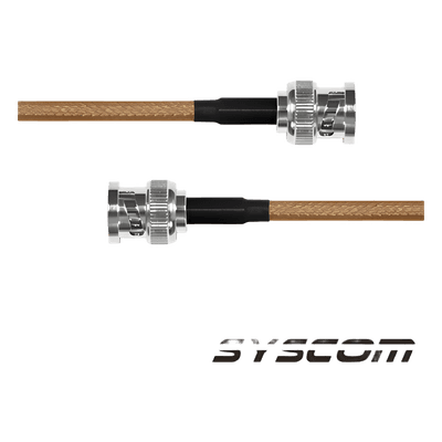 EPCOM INDUSTRIAL Jumper con Cable RG-142/U de 60 cm, con Conectores BNC Macho a BNC Macho.