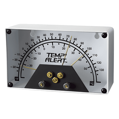WINLAND ELECTRONICS Detector analógico de temperatura ajuste de alarma por alta y baja temperatura
