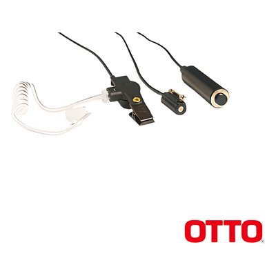 OTTO Kit de Micrófono-Audífono profesional de 3 cables para KENWOOD NX-340/320/420, TK-3230/3000/3402/3312/3360/3170