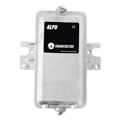 TRANSTECTOR Protector Metalico Contra descargas Atmosfericas PoE Individual De 10/100 Mbps