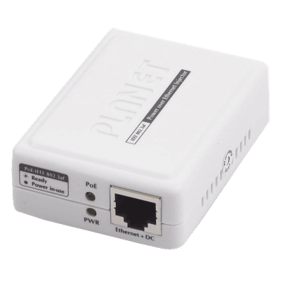 PLANET Inyector PoE 802.3af de 1 Puerto Gigabit 10/100/1000 Mbps (End-Span)
