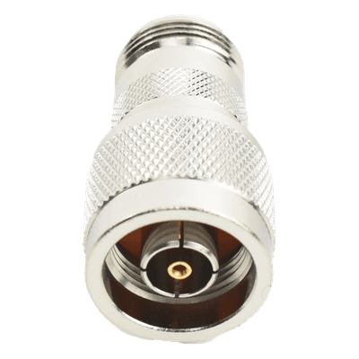 RF INDUSTRIES,LTD Adaptador en Línea, de Conector N Macho Inverso a N Hembra, Níquel/ Oro/ Teflón.