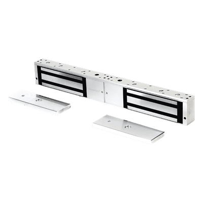 ACCESSPRO Chapa magnética de 1200 Lbs /Para Puertas Dobles/ Interior/ LED / Sensor Bloqueo
