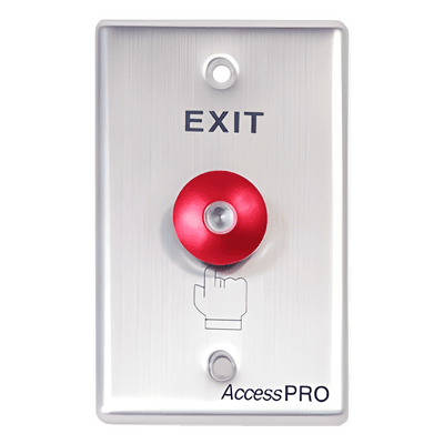 ACCESSPRO Botón Redondo Color Rojo con LED
