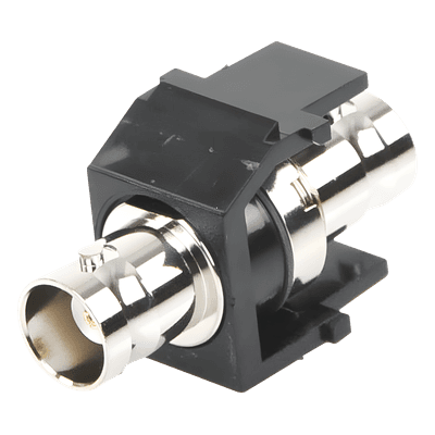 PANDUIT Módulo Acoplador Coaxial Tipo BNC, Keystone, de 50 Ohms, Color Negro