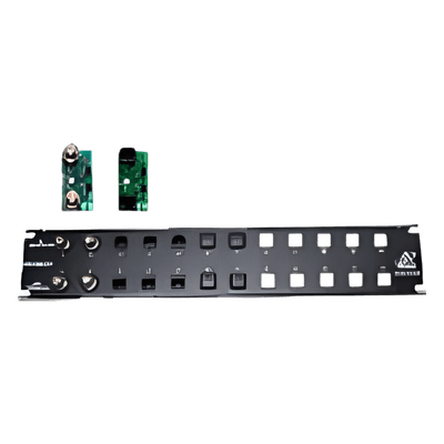 DITEK Placa frontal para 12 módulos con conexión BNC para instalaciones en rack ( No se incluyen los módulos )