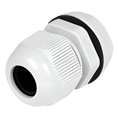 TXPRO Conector Plástico Gris Tipo Glándula para Cable de 10 a 14 mm de Diámetro.