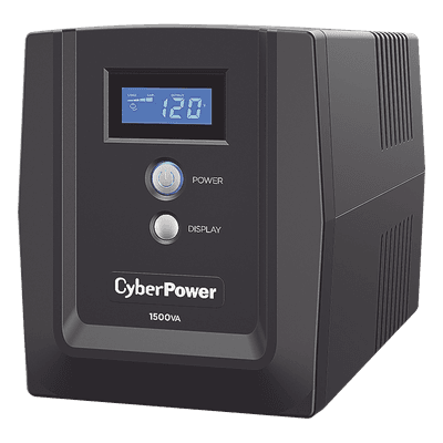 CYBERPOWER UPS de 1500 VA/900 W, Topología Línea Interactiva, Entrada 120 Vca NEMA 5-15P, y 8 Salidas NEMA 5-15R, Con Regulador de Voltaje (AVR)