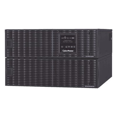 CYBERPOWER UPS de 10000 VA/9000 W, Online Doble Conversión, 200 - 240 Vac de Entrada, 200 - 240 Vac de Salida, Terminal Hardwired, Onda Senoidal Pura, Torre o Rack de 6 UR, Con 3 Tomas NEMA L6-30R