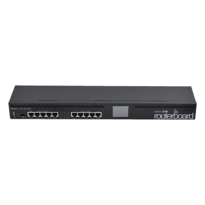 MIKROTIK Router Board, CPU 1 Núcleo, 5 Puertos Gigabit, 5 Puertos Fast, 1 Puerto SFP, Licencia Nivel 5 y montaje en Rack