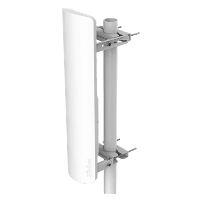 MIKROTIK (mANT 19s) Antena Sectorial de 19 dBi con Angulo de Apertura de 120°, Rango de Frecuencia de 5.17 - 5.825 GHz.