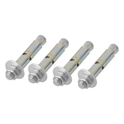LINKEDPRO BY EPCOM Kit de 4 Piezas de Taquete Tipo Barrenancla con Tornillo de 3/8" X 3" con Taquete de 1/2".