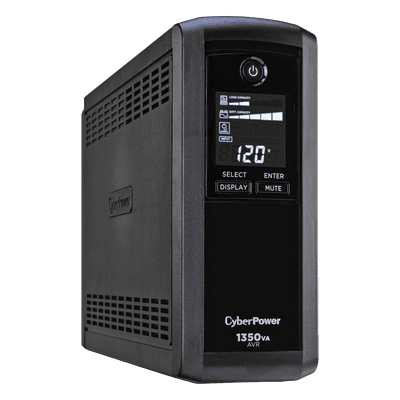 CYBERPOWER UPS de 1350 VA/815 W, Topología Línea Interactiva, Entrada 120 Vca NEMA 5-15P, Tipo Mini Torre, Con 10 Tomas NEMA 5-15R