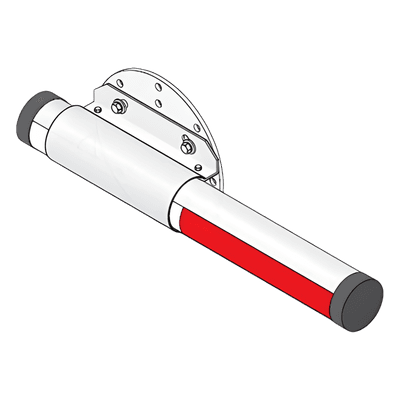 DKS DOORKING Brazo de Aluminio de 14ft (4.26m) / Iluminación LED Color BLANCO incluida/ Montaje y Arnés de Conexión no incluidos