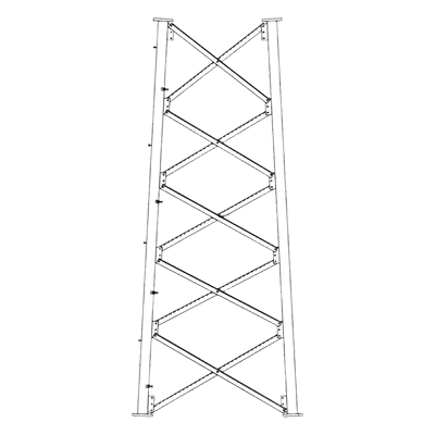 ROHN Sección 6 Base para Torre Autosoportada línea SSV (Código de Fábrica: 6N62)