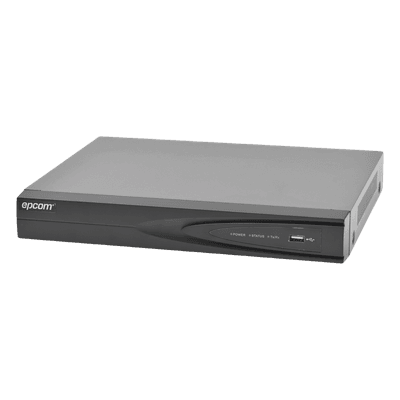 EPCOM DVR 8 Canales TurboHD + 2 Canales IP/ 2 Megapixel/ 1 Bahía de Disco Duro / H.264+ / 1 Canal de Audio / Videoanálisis