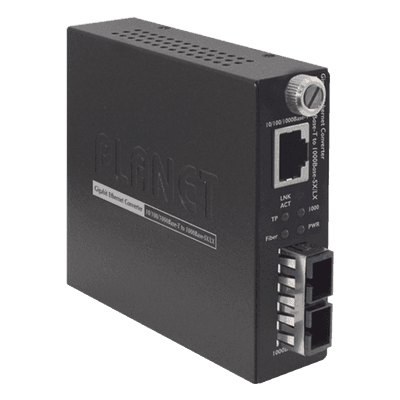 PLANET Convertidor de Medios 10/100/1000BASE-T a 1000Base-SX (SC) 220m/550m