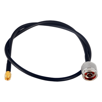 EPCOM INDUSTRIAL Jumper de 60 cm con Cable RG-58U-SYS, Conectores N Macho a SMA Macho Inverso.