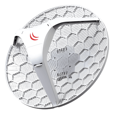 MIKROTIK (LHG 5) Cliente y PtP en 5 GHz 802.11 a/n, Antena Integrada de 24.5dBi, Hasta 316mW de Potencia.