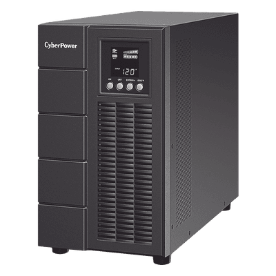 CYBERPOWER UPS de 3000 VA/2700 W, Online Doble Conversión, Entrada 120 Vca NEMA L5-30P, Onda Senoidal Pura, Tipo Torre, Con 6 Tomas NEMA 5-20R y 1 Block Hardwired