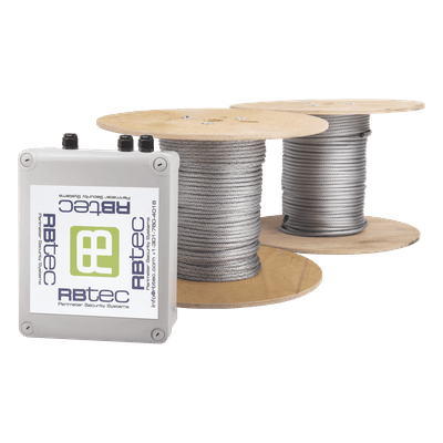 RBTEC Kit de Cable Sensor Perimetral Para Cercas Ciclonicas IRONCLAD/ 305 METROS / 2 ZONAS; 152 METROS POR ZONA / Sin Falsas Alarmas por Viento / TODO Incluido