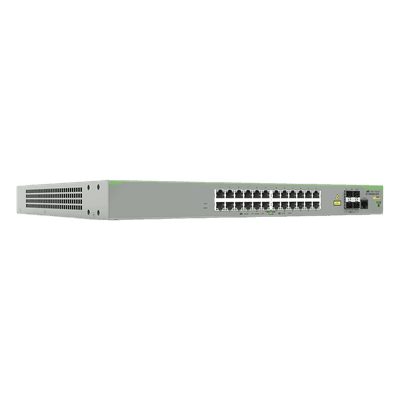 ALLIED TELESIS Switch PoE+ Administrable CentreCOM FS980M, Capa 3 de 24 Puertos 10/100 Mbps + 4 puertos SFP, 375 W