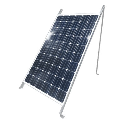 EPCOM INDUSTRIAL Montaje de Piso para 1 Módulo Solar (Ver compatibilidad). Galvanizado Electrolítico.