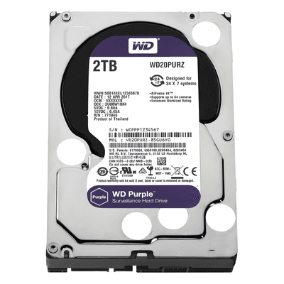 Western Digital (WD) Disco Duro PURPLE de 2TB