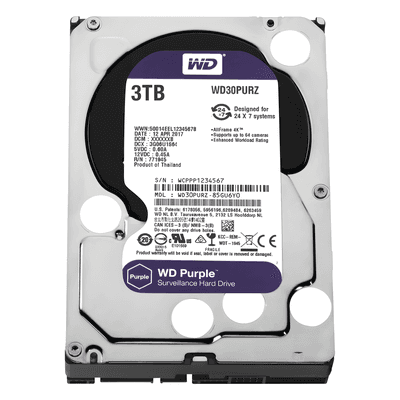 Western Digital (WD) Disco Duro PURPLE de 3TB