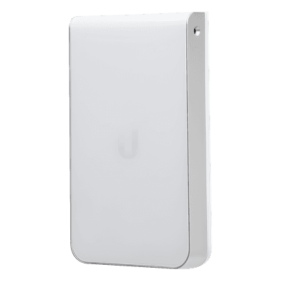 UBIQUITI Access Point In Wall HD MU-MIMO 4x4 Wave 2 con 5 puertos (1 PoE entrada 802.3af/at PoE+, 1 PoE salida 48V y 3 Ethernet Passthrough) antena Beamforming, ideal para suites