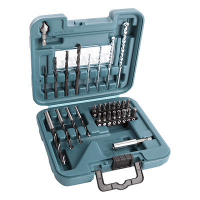 MAKITA Juego de accesorios multipropósito 30 piezas para metal, concreto, madera y puntas para atornillar