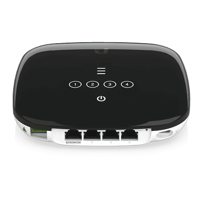 UBIQUITI UFiber WiFi 6 GPON CPE con WiFi 802.11ax + 4 puertos GbE LAN y 1 puerto GPON WAN