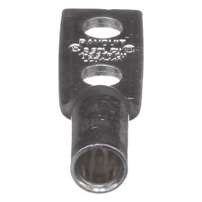 PANDUIT Zapata de compresión LCD4-14A-L para cal. 4 Awg, Doble barreno para tornillo prisionero de 1/4, Espaciado de orificio 16mm, 1 Pz