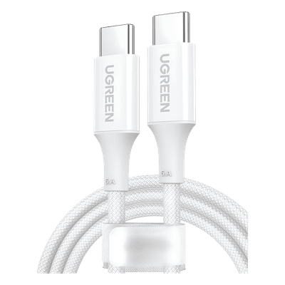 UGREEN Cable USB-C a USB-C | 2 Metros | Potencia de Carga 100W | 20V 5A | PD3.0 | QC4.0/3.0/2.0 | FPC | AFC | 480 Mbps | Chip E-Market | Compatible con IPhone 15 | Carcasa de Aluminio | Nylon Trenzado.