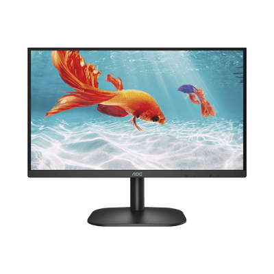 AOC Monitor LED de 21.5” VESA, Resolución 1920 x 1080 Pixeles, Entradas de Video VGA/HDMI. Panel VA Backlight LED. Aspecto Ultradelgado