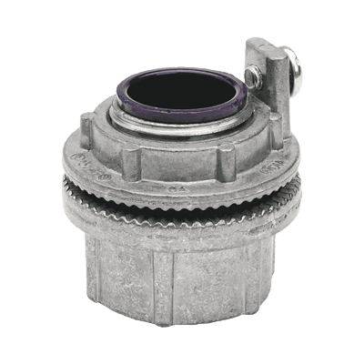 HUBBELL KILLARK Conector Meyers de Aluminio de 3/4" con tornillo de puesta a tierra, disponible para Áreas Peligrosas Clase 1 División 2 de acuerdo con NEC 501.10.