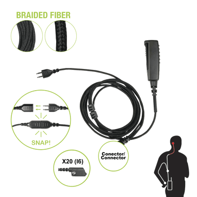 PRYME Cable para Micrófono Audífono