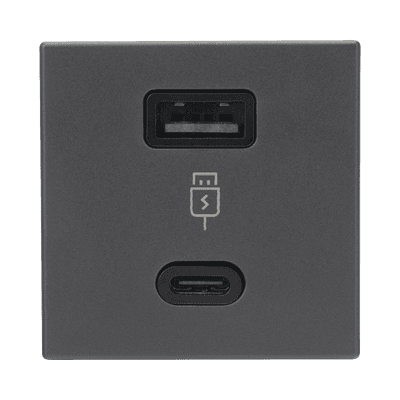 SIMON Módulo Doble USB Tipo A+C