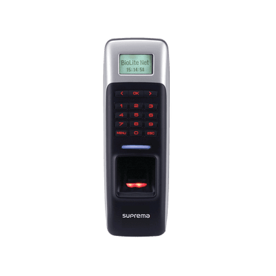 SUPREMA BioLite Net Lector de Huella con Teclado y PROX 125KHz EM/ Protección IP65 / Uso con BioStar 2