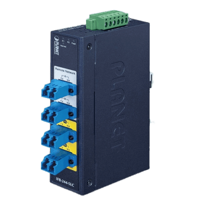 PLANET Switch Industrial Bypass de Fibra Óptica