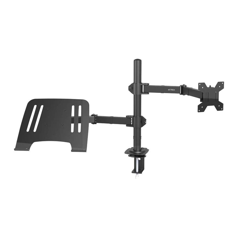 ACTECK Soporte Doble Para Monitor/Laptop ENFORCE ZONE SM525 ACTECK Soporte Doble Articulado para Monitor/Laptop con Altura Ajustable con C-Clamp