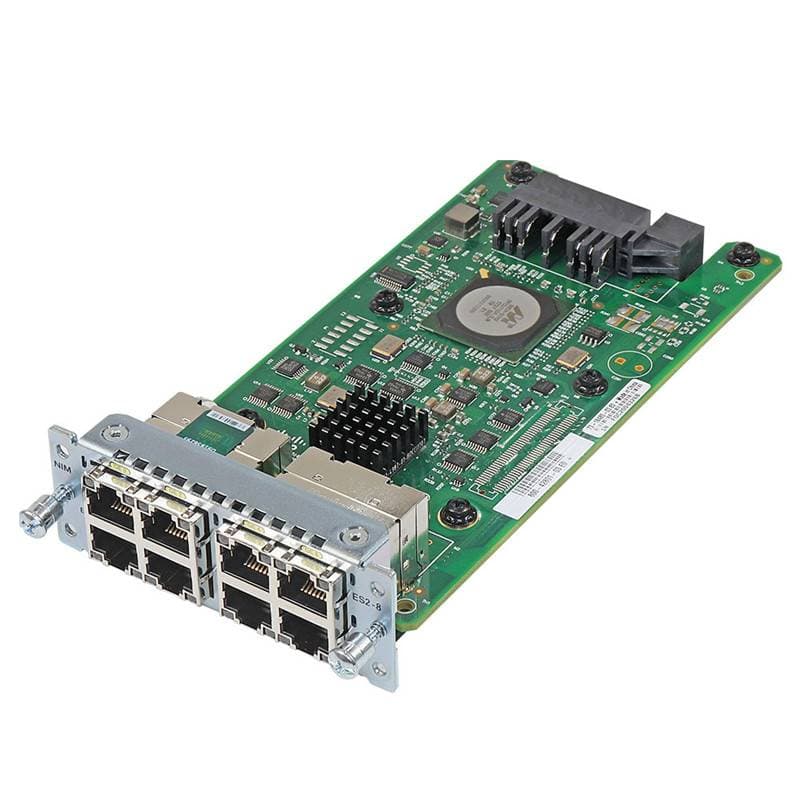 CISCO Módulo de Interfaz de Red NIM-ES2-8 Cisco, tarjeta NIM de 8 puertos capa 2 (L2) GE para router C8200-1N-4T