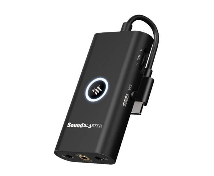 CREATIVE LABS Tarjeta de sonido USB - C portátil Creative Sound Blaster G3- SB1830 G3