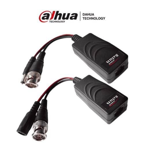 Dahua Technology DAHUA PFM802 - Par de Transceptores Pasivos 4 Megapíxeles para Video y Energía/ Distancia de Hasta 150 M/ Voltaje de Entrada de 12v/Cableado por RJ-45